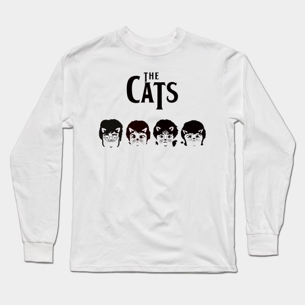 The Cats Cat Rock Legends Long Sleeve T-Shirt by MotorManiac